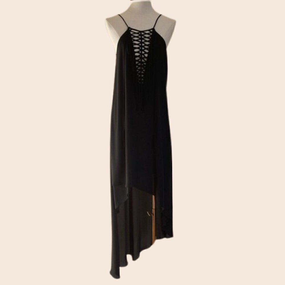 Bcbg Maxazria Black Bonita High Low Dress Size Xs